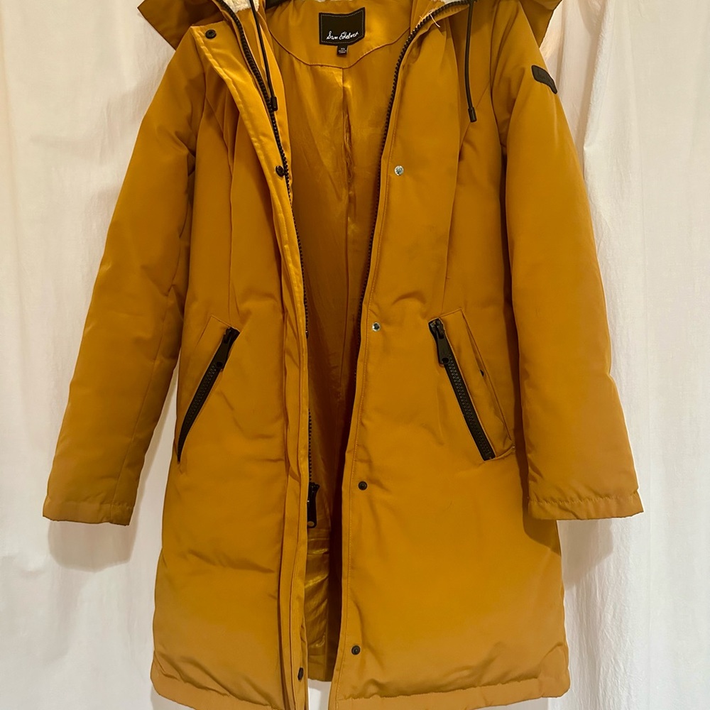 Bright Yellow Sam Edelman Faux Fur Trim Down
Parka